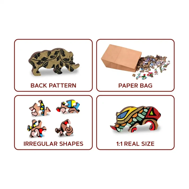 Wooden Puzzle 150 Magic Elephant 5