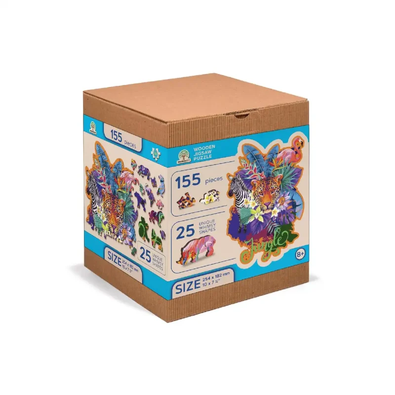 Puzzle bois forme animaux 155 Jungle 4