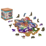 Puzzle bois forme animaux 155 Jungle 2