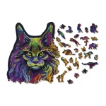 Wooden Puzzle 274 Rainbow Wild Cat 2