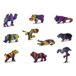 Wooden Puzzle 140 Rainbow Wild Cat 6