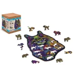 Wooden Puzzle 140 Rainbow Wild Cat 2