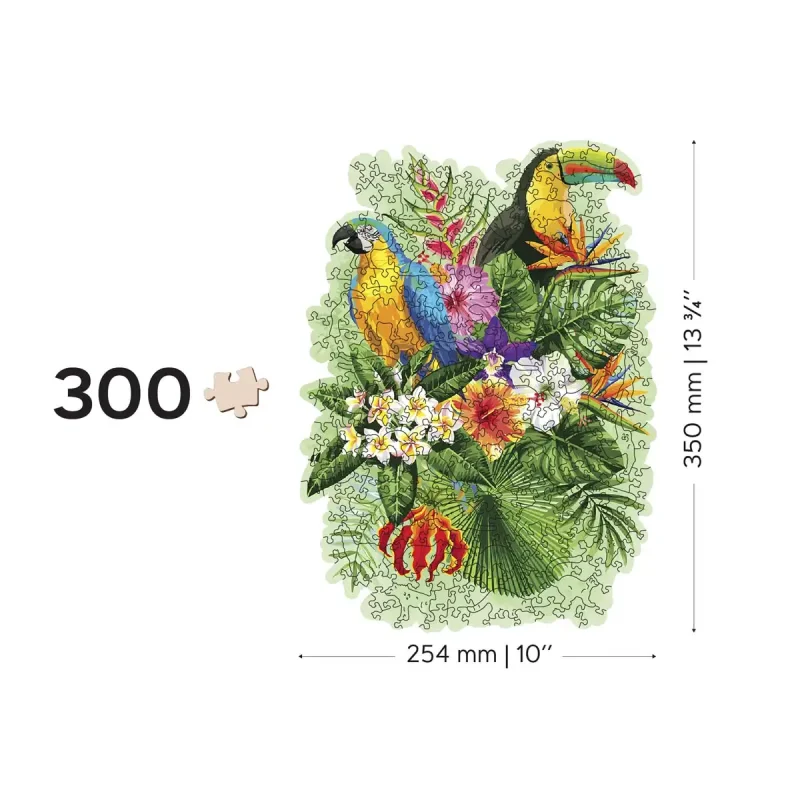 Wooden Puzzle 300 Tropical Birds 7
