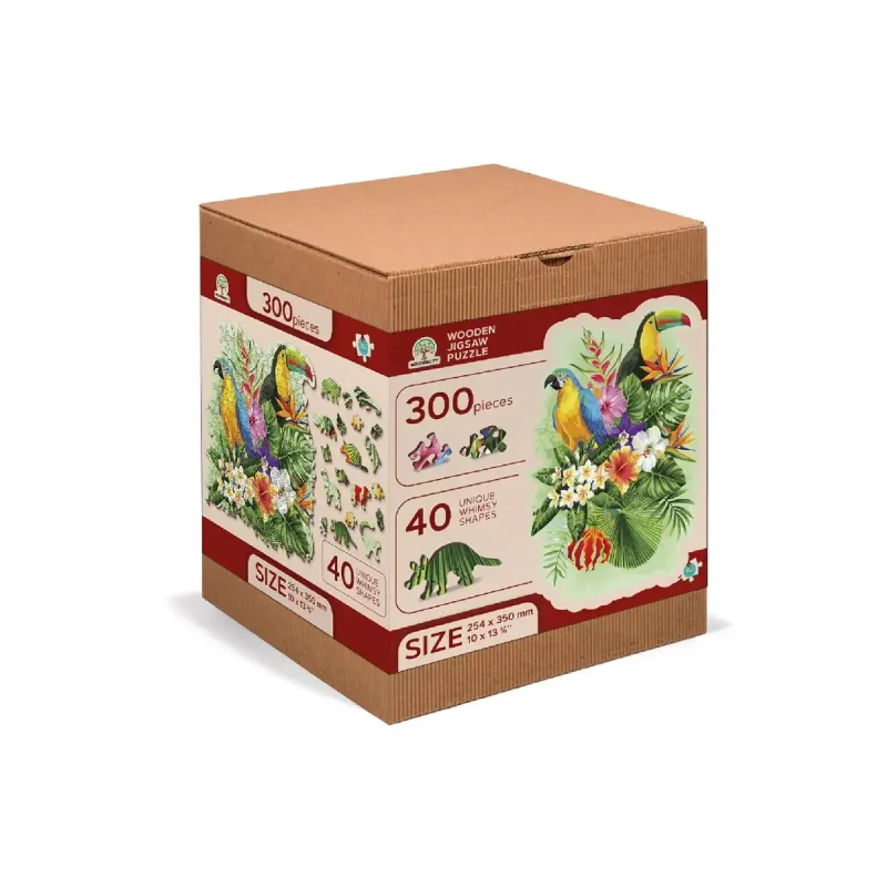 Wooden Puzzle 300 Tropical Birds 4