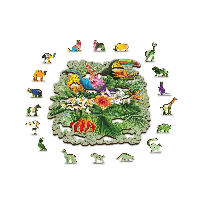 Wooden Puzzle 300 Tropical Birds 1