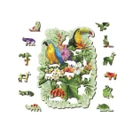 Wooden Puzzle 160 Tropical Birds 8