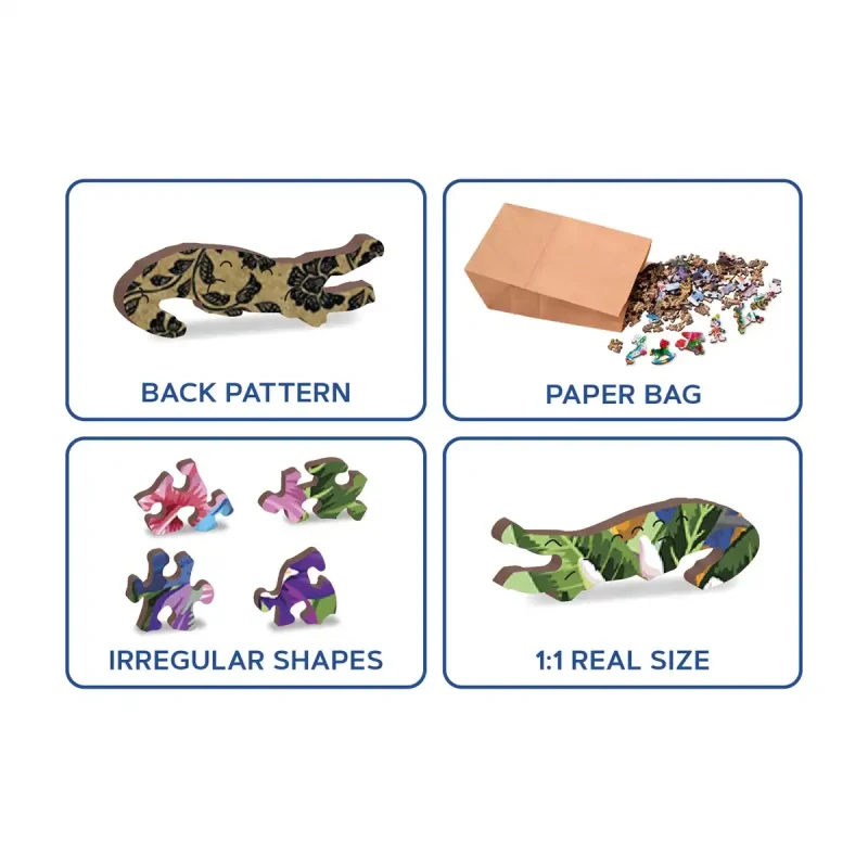 Wooden Puzzle 160 Tropical Birds 5