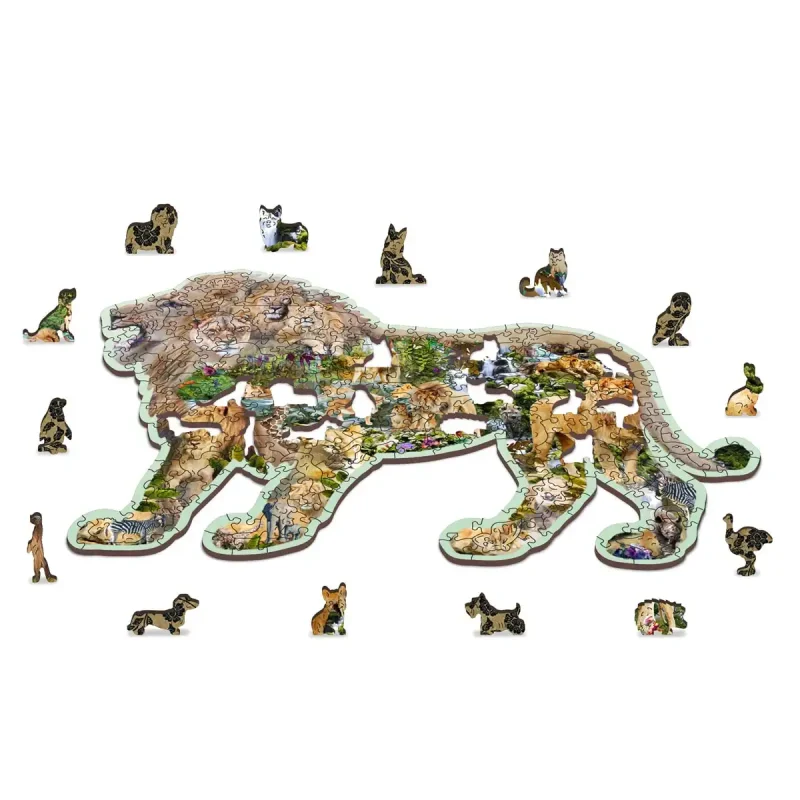 Wooden Puzzle 250 Lion Roar 3