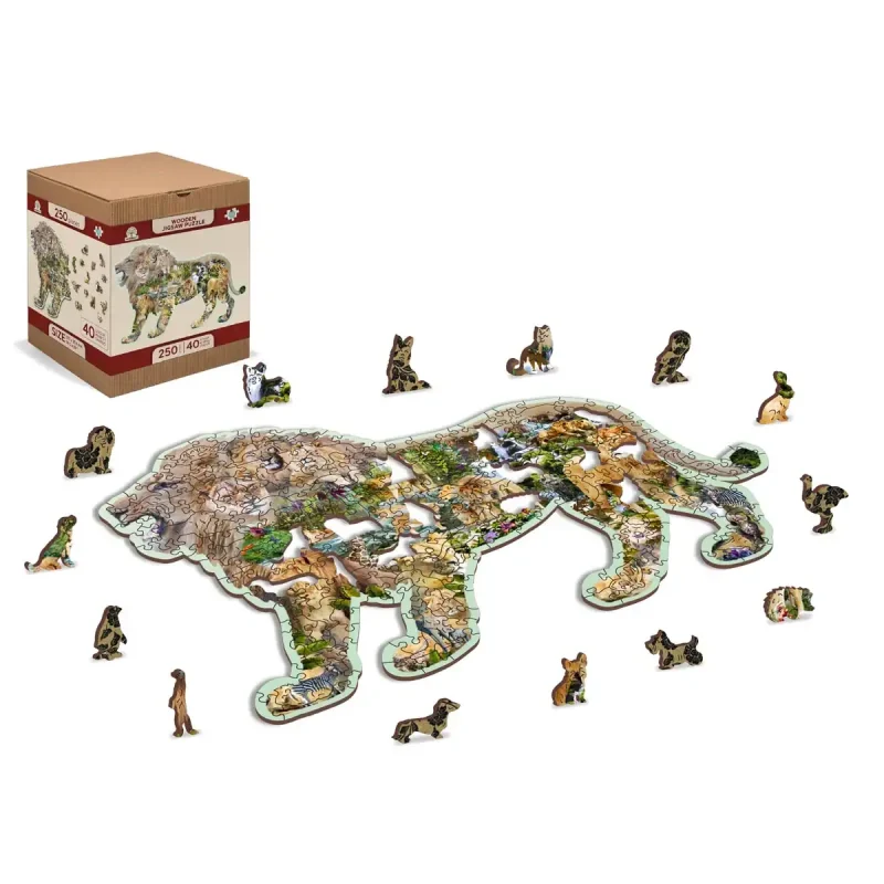 Wooden Puzzle 250 Lion Roar 2