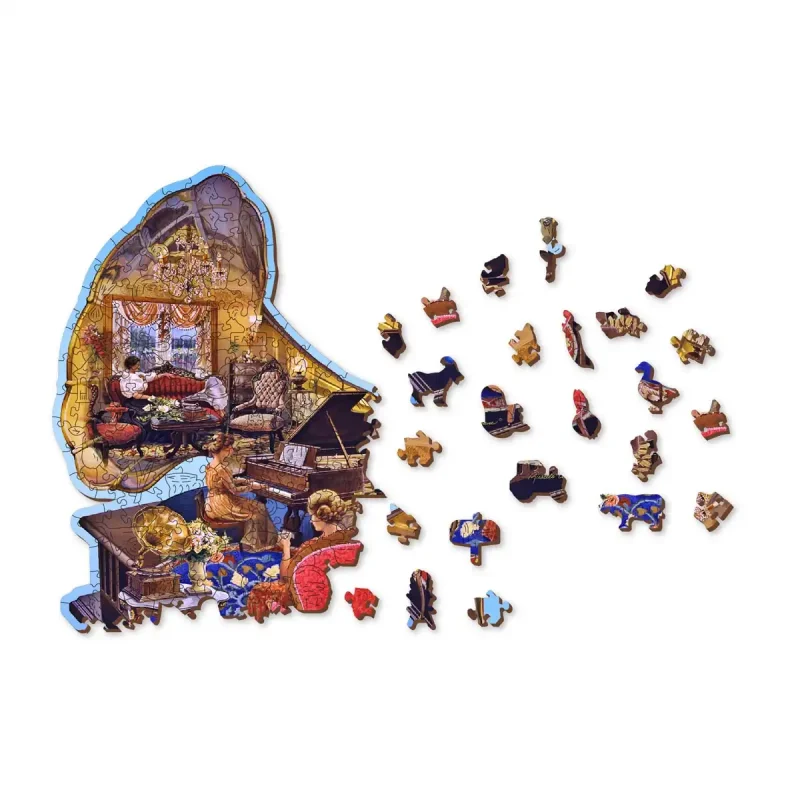 Wooden Puzzle 250 Cozy Gramophone 1