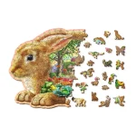 Wooden Puzzle 250 Garden Bunny 1