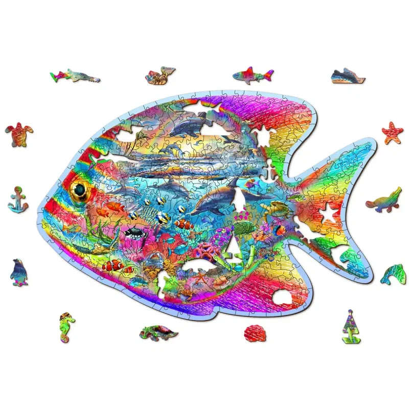 Wooden Puzzle 250 Magic Fish 8