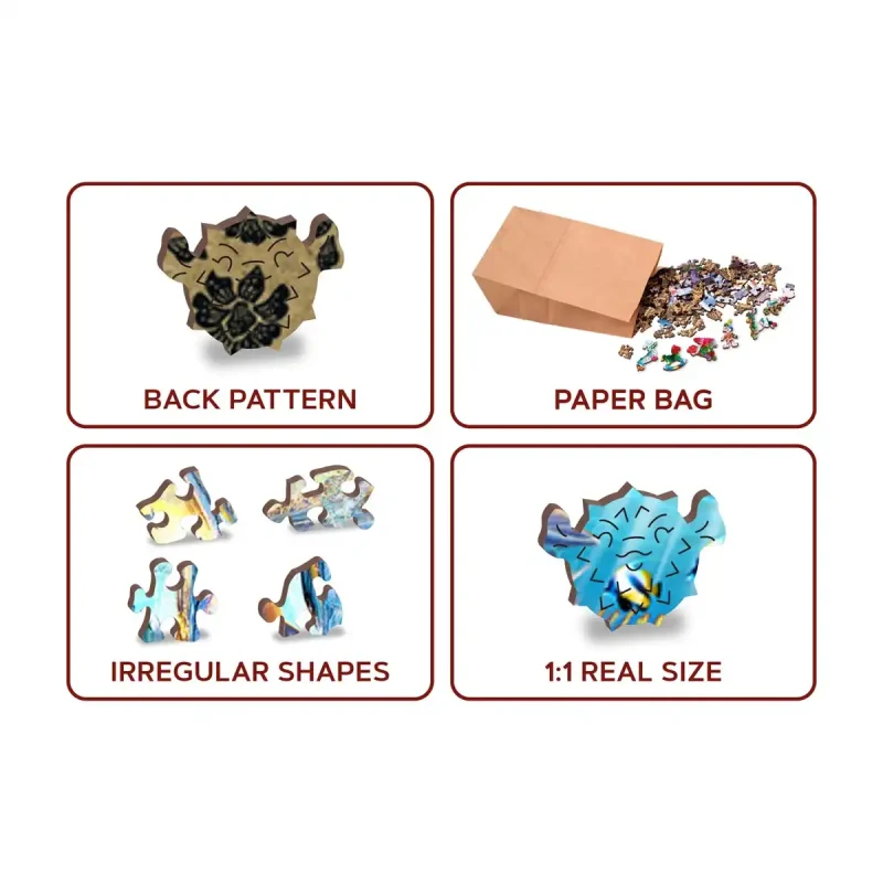 Wooden Puzzle 250 Magic Fish 5