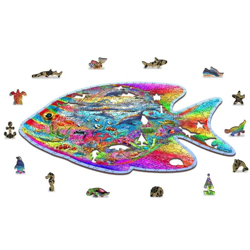 Wooden Puzzle 250 Magic Fish 3