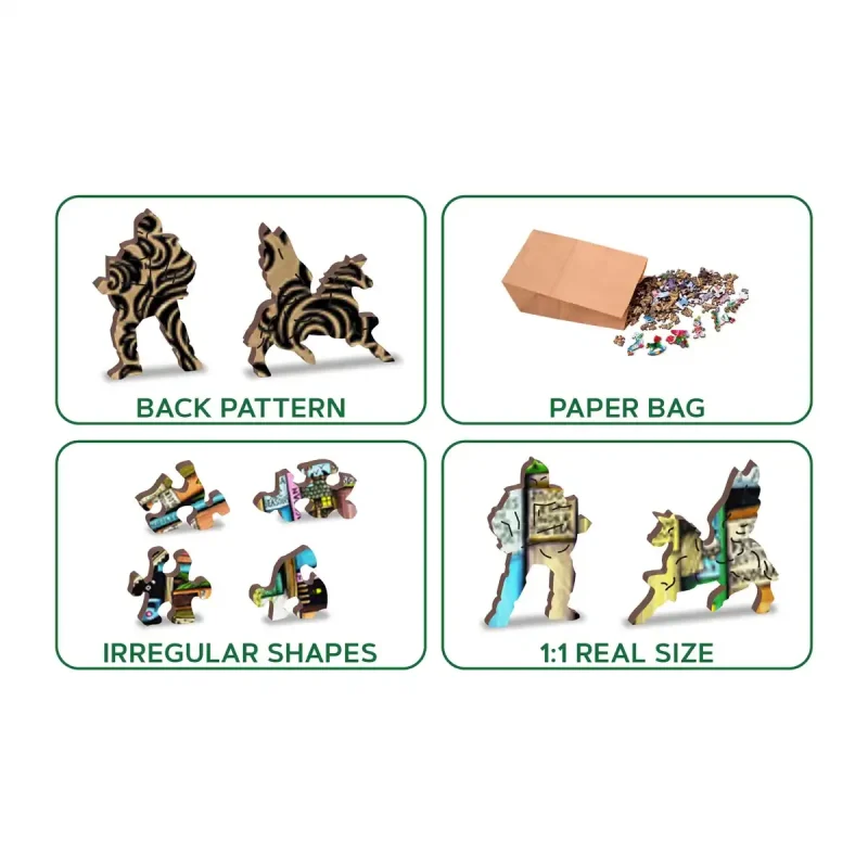 Wooden Puzzle 1000 Bookshelf 5