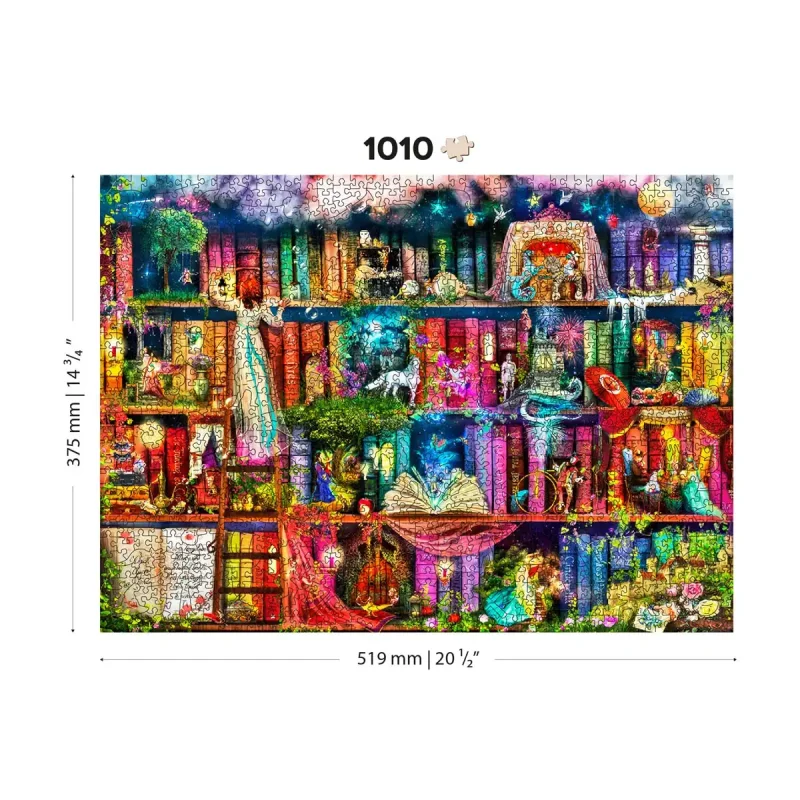 Wooden Puzzle 1000 Treasure Hunt Bookshelf 7