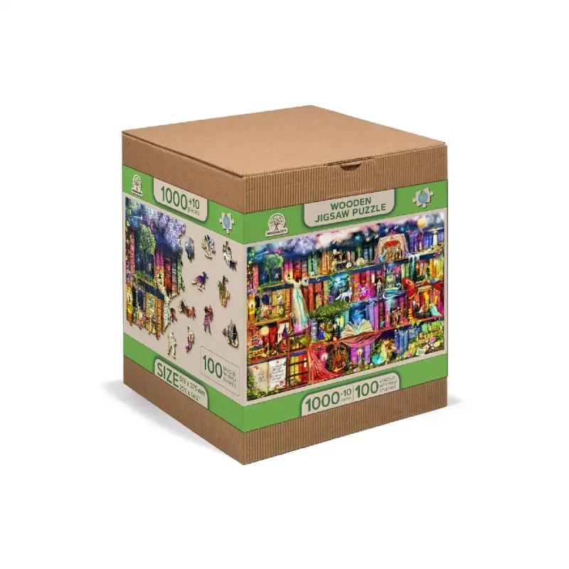 Wooden Puzzle 1000 Treasure Hunt Bookshelf 4