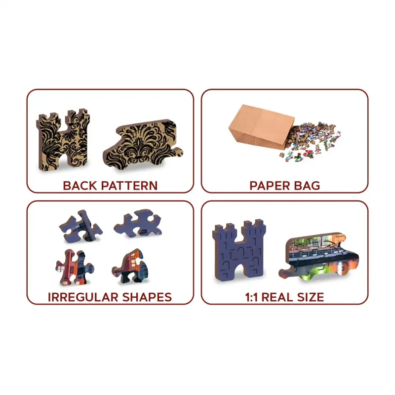 Wooden Puzzle 500 Amsterdam By Night 5