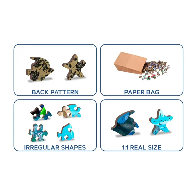 Wooden Puzzle 200 Diving Paradise 4