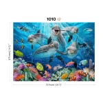 Wooden Puzzle 1000 Happy Dolphins 7