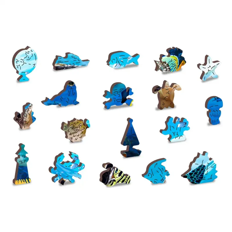 Wooden Puzzle 500 Ocean Life 6