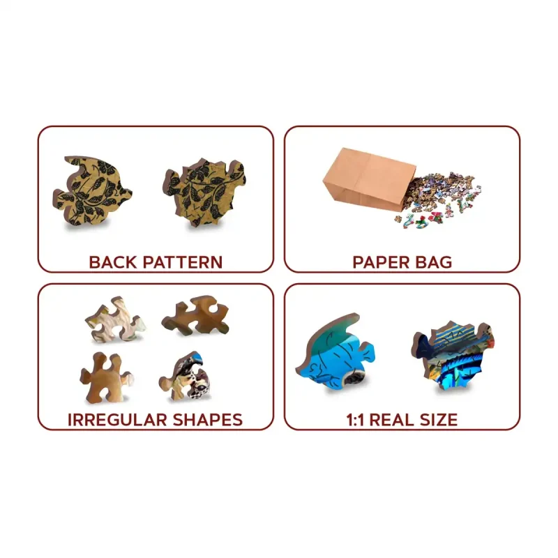 Wooden Puzzle 500 Ocean Life 5