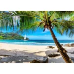 Wooden Puzzle 500 Paradise Island Beach, Caribbean Sea 1
