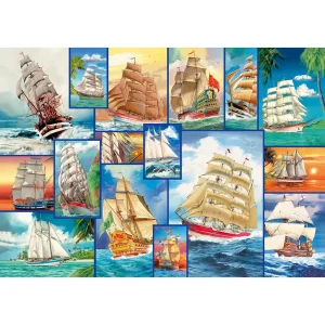 Wooden Puzzle 1000 Sailing Ships 9