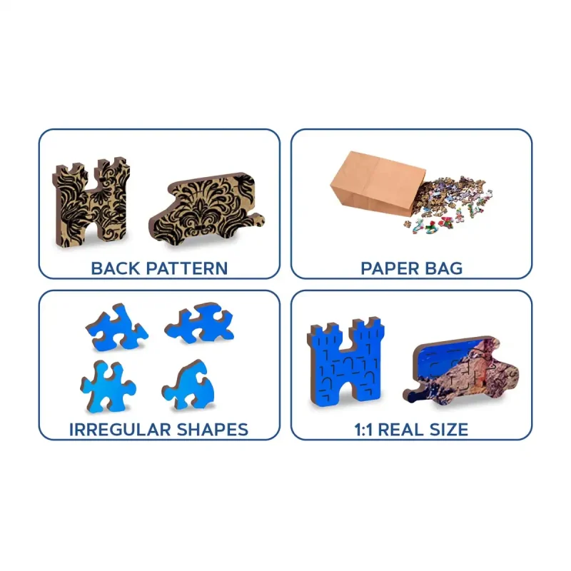 Wooden Puzzle 200 Santorini, Greece 4