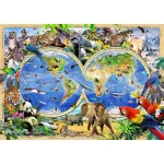 Wooden Puzzle 1000 Animal Kingdom Map 9