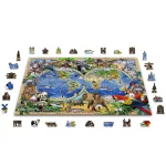 Wooden Puzzle 1000 Animal Kingdom Map 3
