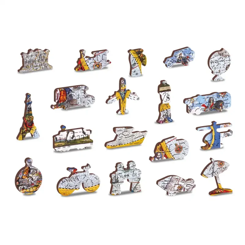 Wooden Puzzle 1000 Nova Terrarum Antique Map 6