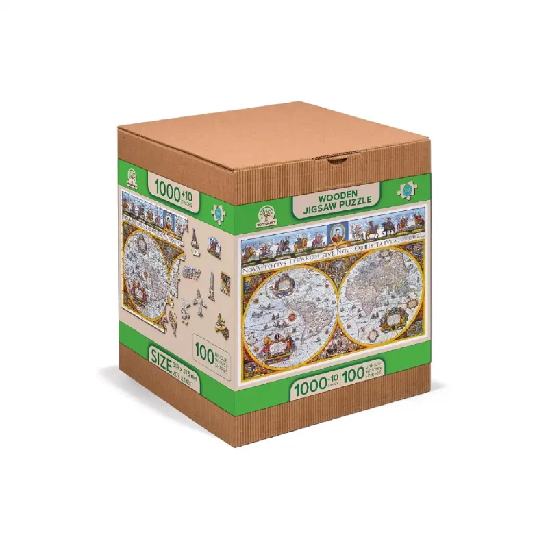 Wooden Puzzle 1000 Nova Terrarum Antique Map 4