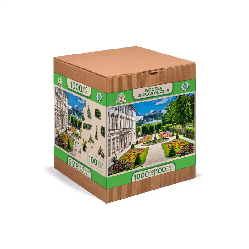 Wooden Puzzle 1000 Mirabell Palace And Salzburg Castle 4