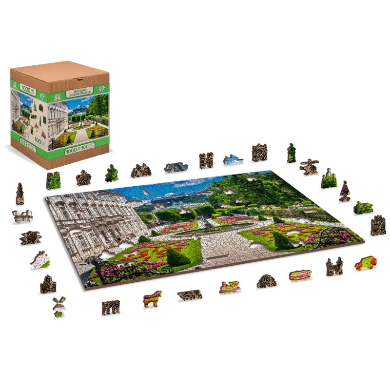 Wooden Puzzle 1000 Mirabell Palace And Salzburg Castle 2