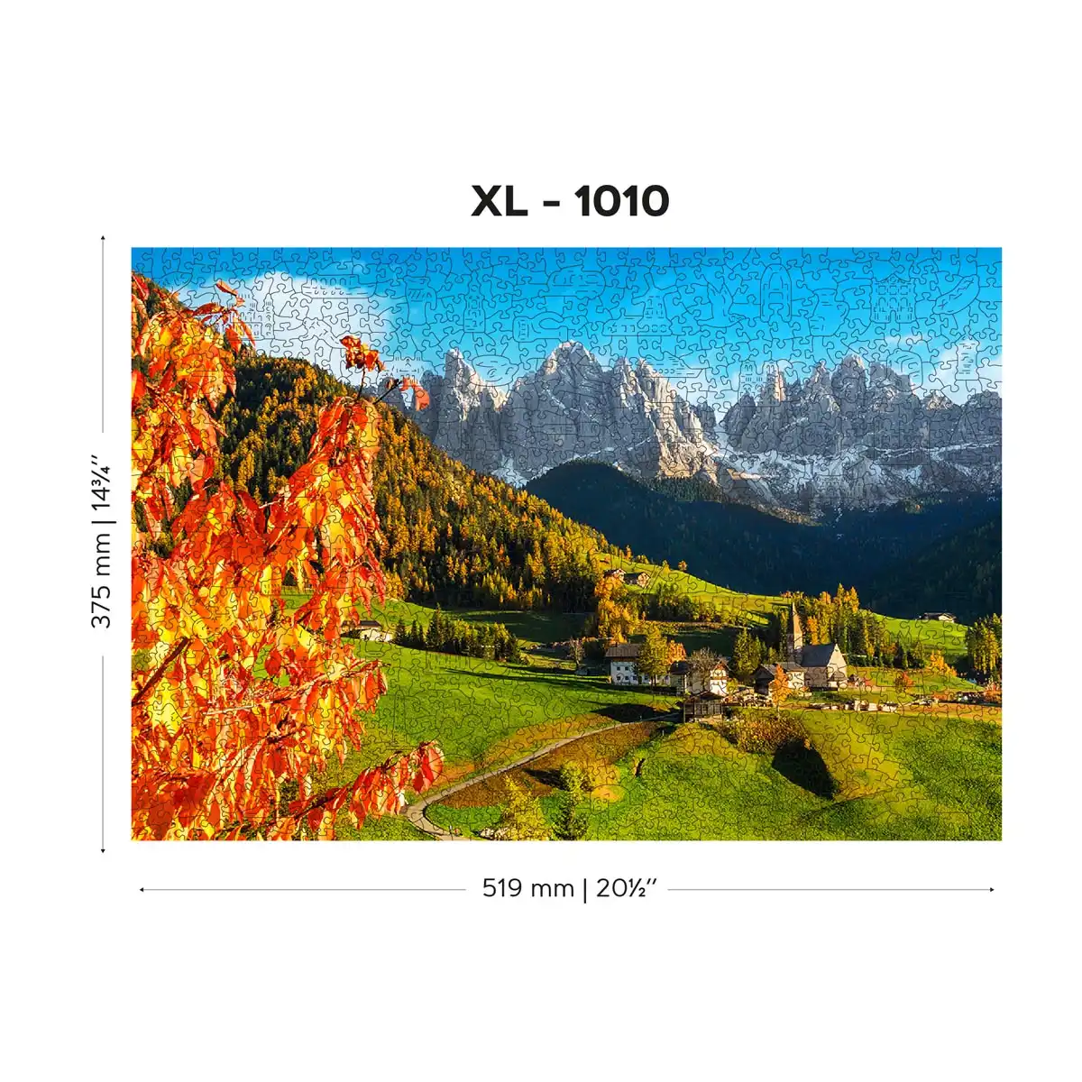Jigsaw Puzzle Plateau Morning Dolomites (1000 Pieces)