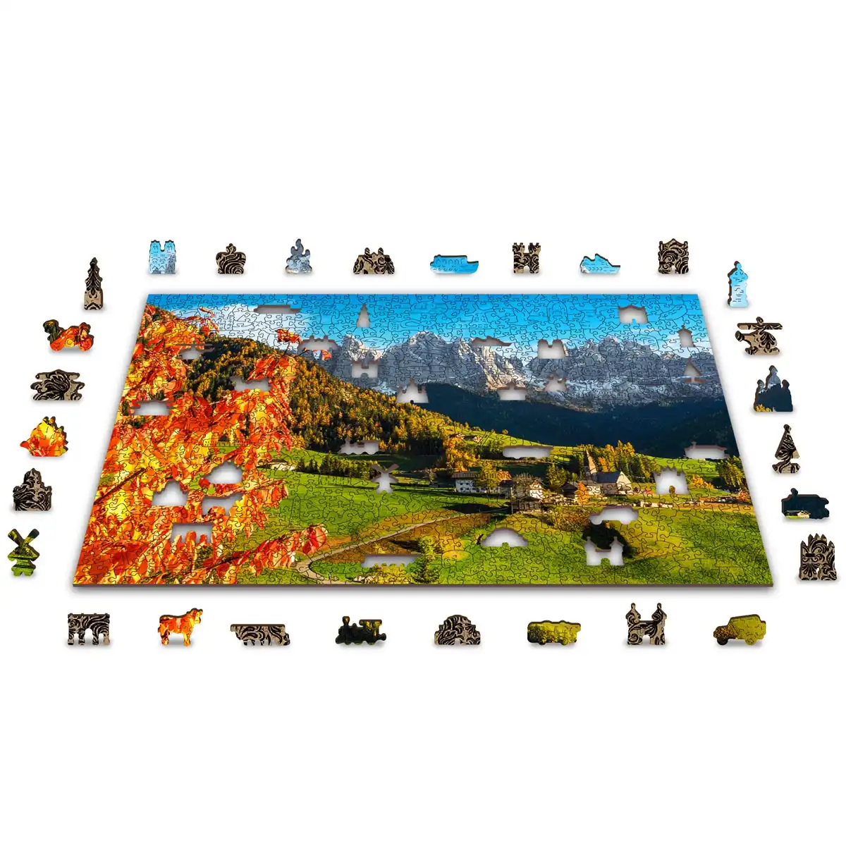 Jigsaw Puzzle Plateau Morning Dolomites (1000 Pieces)