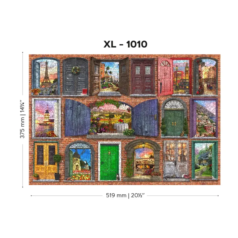 Wooden Puzzle 1000 Open And Closed Doors 7