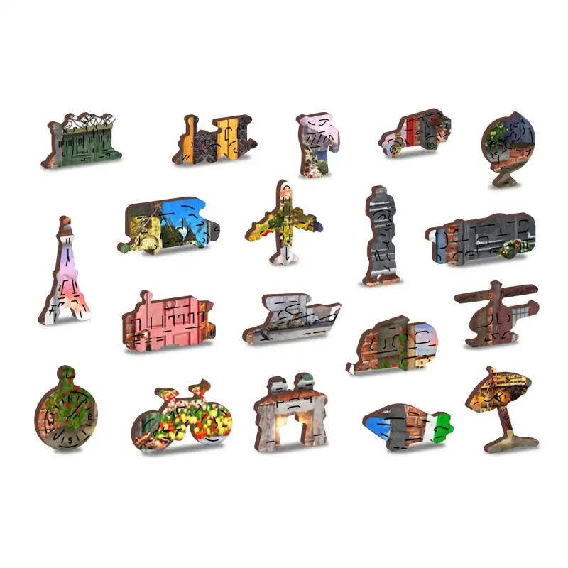 Wooden Puzzle 1000 Open And Closed Doors 6