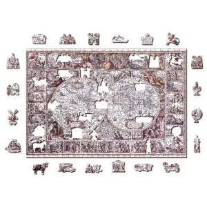 Wooden Puzzle 500 The Age Of Exploration Map 8