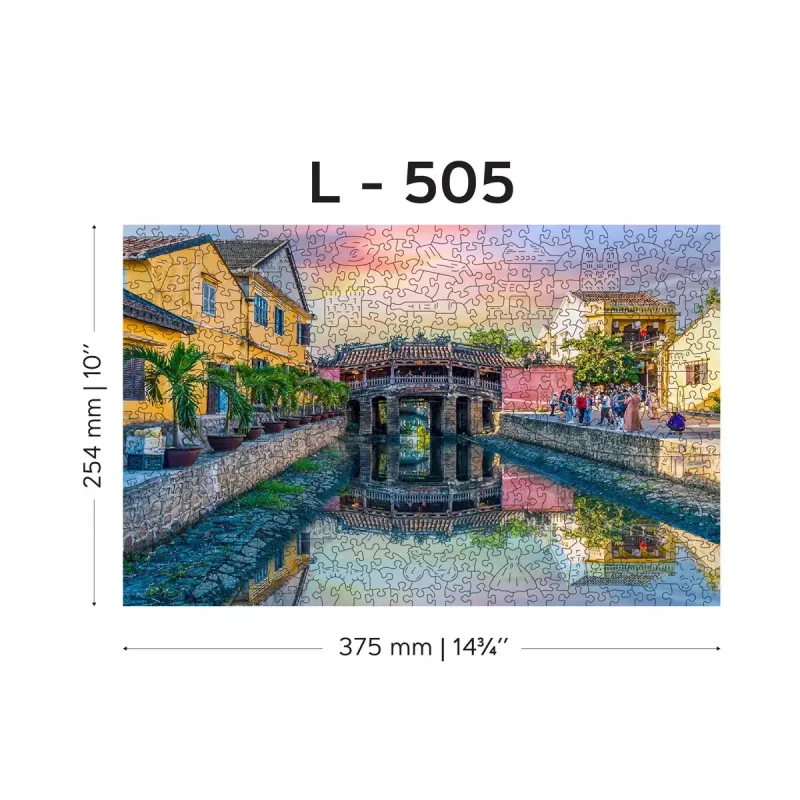 Wooden Puzzle 500 Japanese Bridge, Hoi An City, Vietnam 7