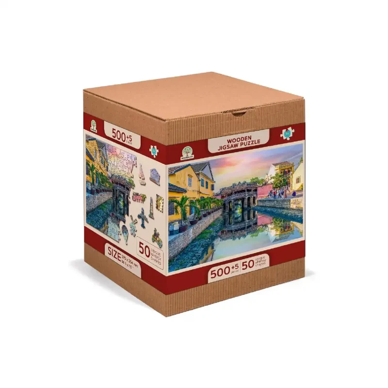Wooden Puzzle 500 Japanese Bridge, Hoi An City, Vietnam 4