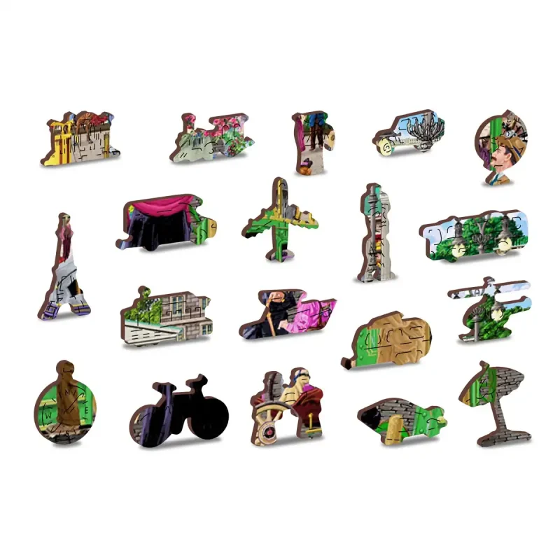 Wooden Puzzle 500 Paris Square Berlin 1 - 4