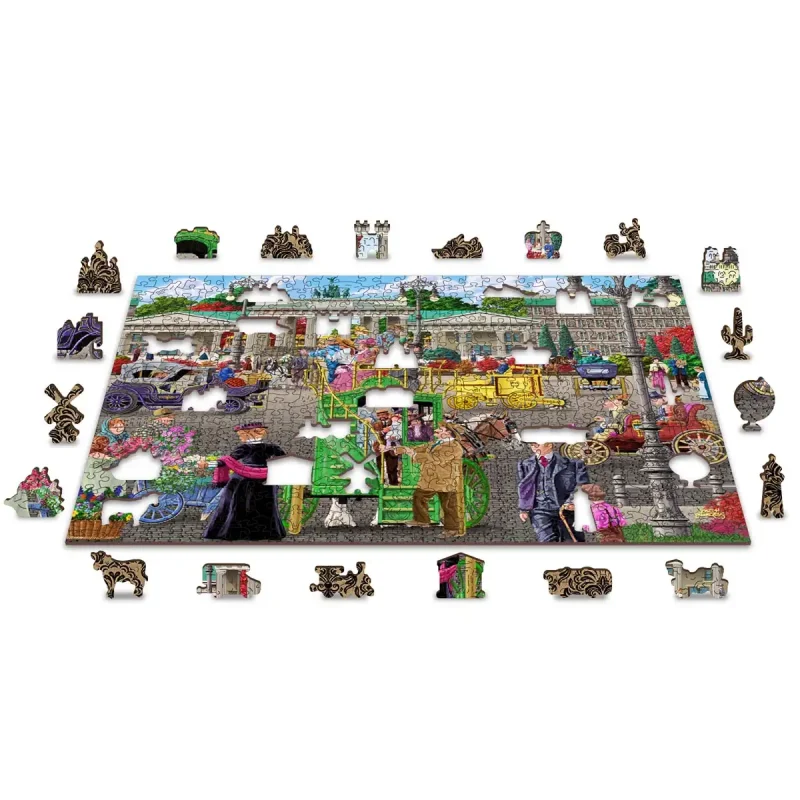 Wooden Puzzle 500 Paris Square Berlin 1 - 7