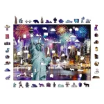Wooden Puzzle 1000 New York By Night 8