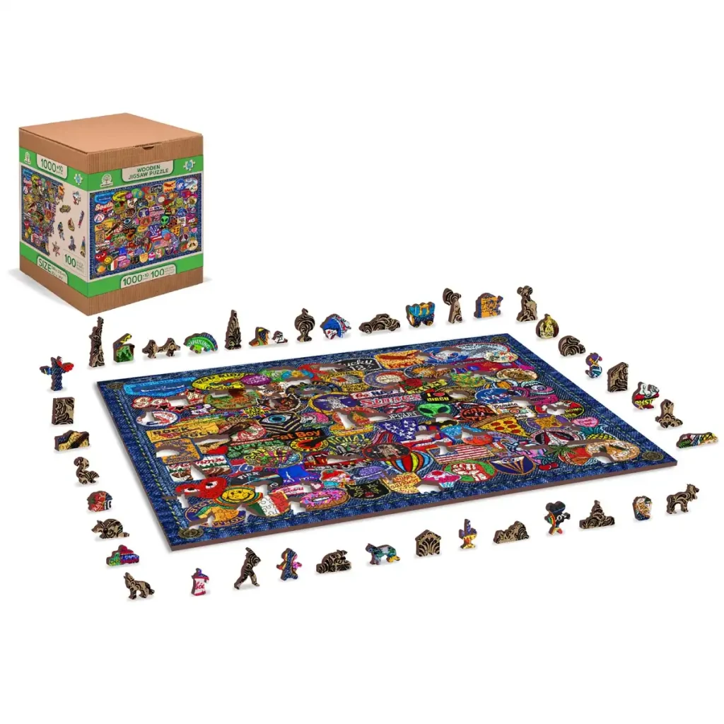 Patch Crazy 1000 Puzzle en Bois 2