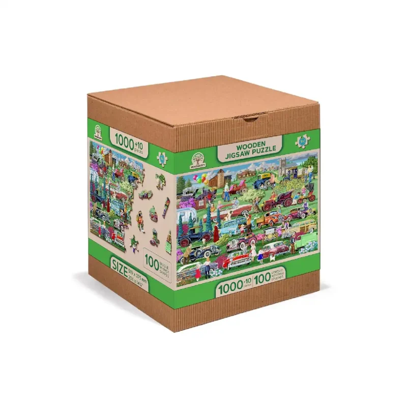 Wooden Puzzle 1000 Vintage Cars 4
