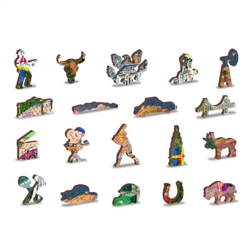 Wooden Puzzle 500 Welcome To Las Vegas 5