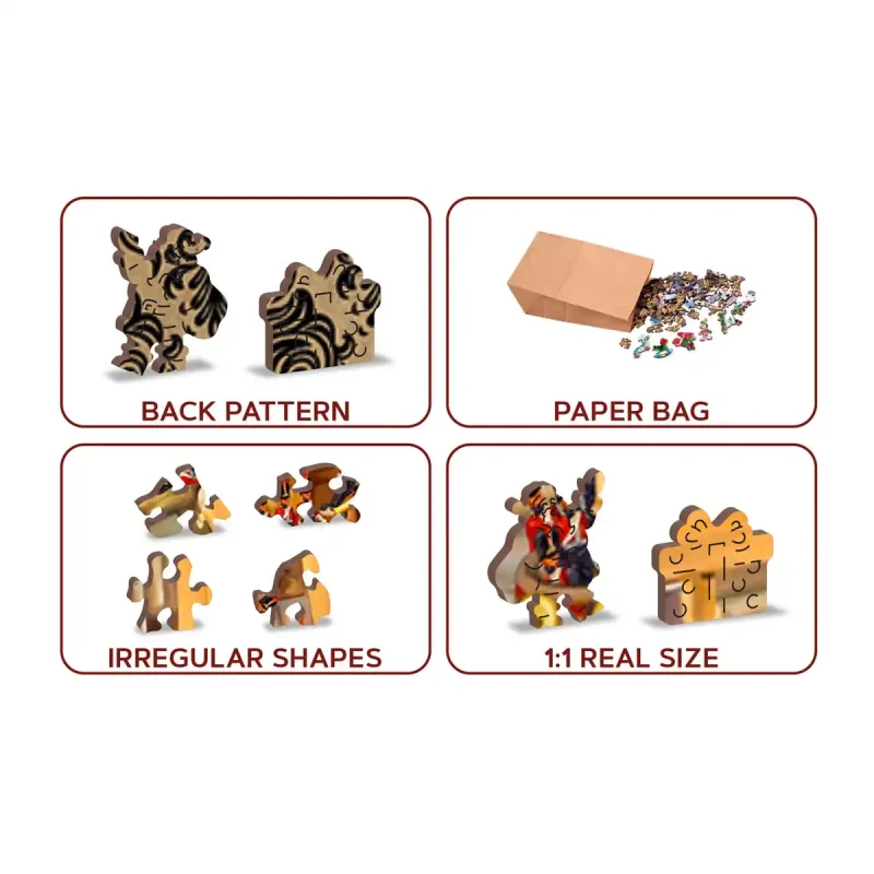 Wooden Puzzle 1000 Santa'S Workshop 5