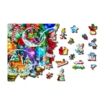 Wooden Puzzle 500 Christmas Snowballs 9